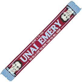 Unai Emery Scarf | Soccer Fan Scarf | Villa Style | Premium Acrylic Knit