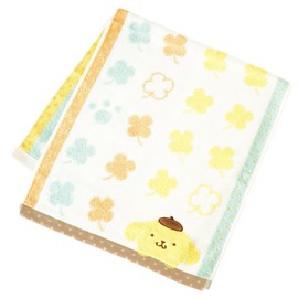 Uchino Sanrio Hyokkori Face Towel, Approx. 13.4 x 29.5 inches (34 x 75 cm), Yellow, Pompom Pudding, 4812F139 Y