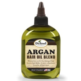 Difeel Mezcla de aceite de argán para el cabello, 7.1 onzas, para cabello seco y dañado, ayuda a mejorar el brillo, suavidad y manejabilidad, tratamie