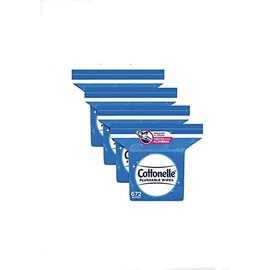 Cottonelle Flushable Wet Wipes for Adults (168 Wipes per Pack), White, 168 Count (Pack of 4)