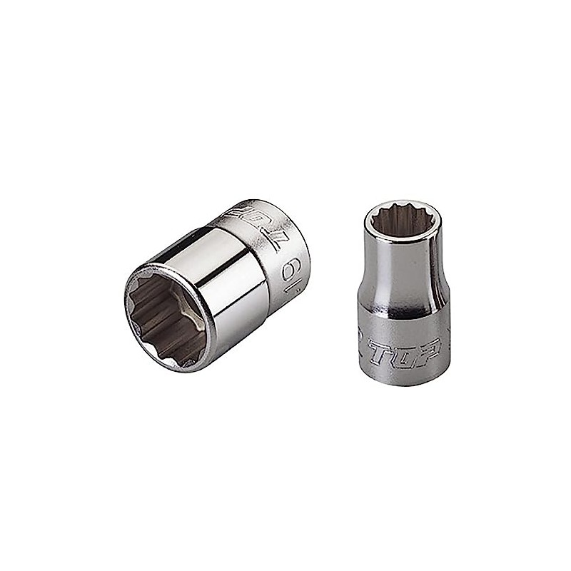 TOP Socket for Socket Wrench, 0.5 inches (12.7 mm), S-410,