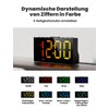 LIORQUE Alarm Clock Digital LED Alarm Clock with 8 Modes
