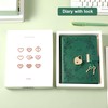 CAGIE Diary with Lock for Girls Heart Shaped Lock Diary