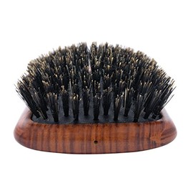 Spornette Deville Cushion Paddle Brush - Cepillo de cerdas de jabalí con mango de madera, para alisar, alisar, desenredar, peinar y cepillar para muje