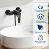 YYTECH Shower Mixer Tap Single Lever Shower Wall Mounted Surface-Mounted