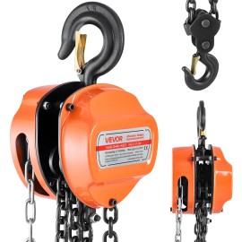 Hand Chain Hoist 2 Ton 10 Ft Lift Manual Orange Industrial Lifting EquipmentDefault: Default