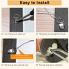 131 Pcs Picture Hanging Kit,100ft Stainless Steel Picture Frame Wire