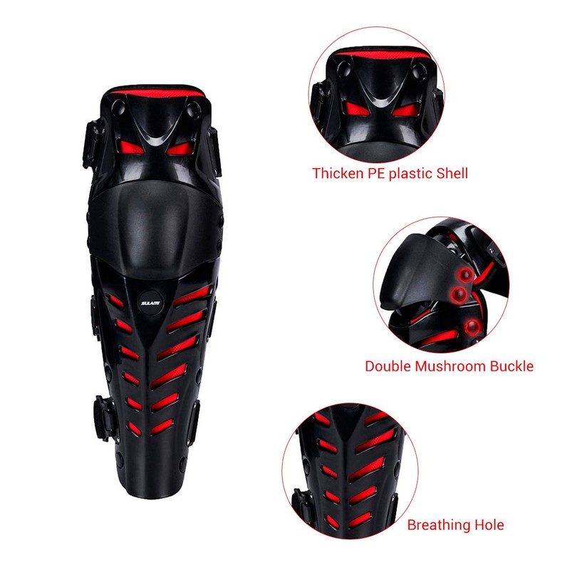 Outigu Knee Pads, Motorcycle Knee Protective Knee Shin Guards, Adjustable