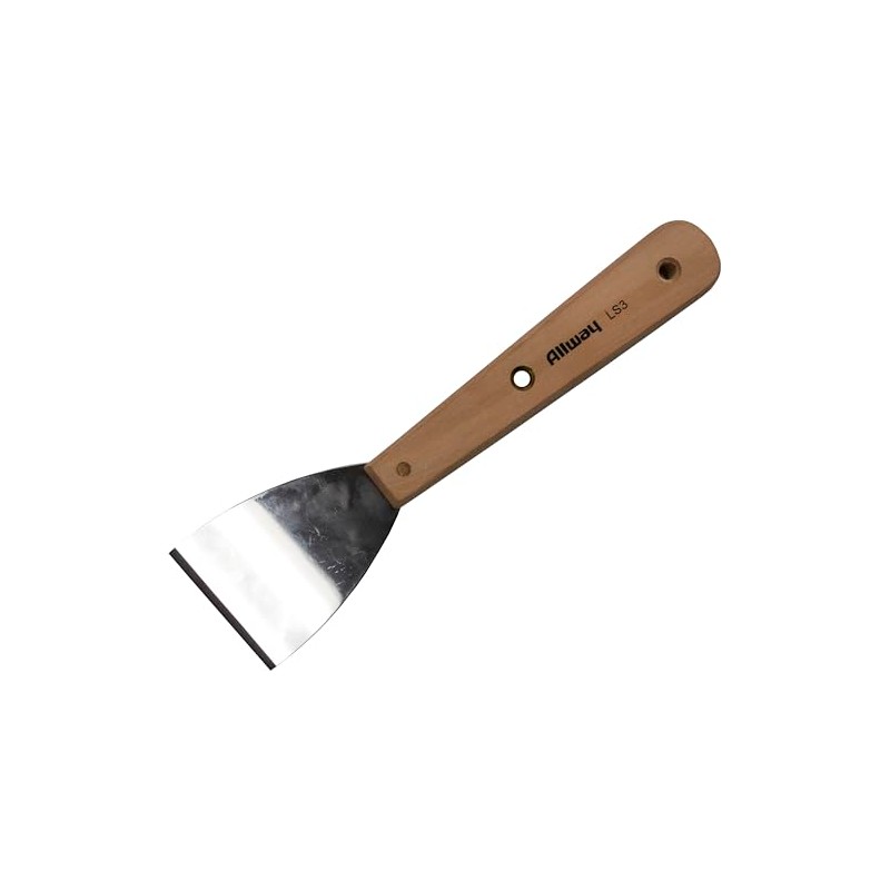 ALLWAY LS3 Long Wood Handle Burn-Off Scraper, 3"