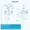 gotonovo Wall Mount Clawfoot Bathtub Faucet with HandHeld Spray and