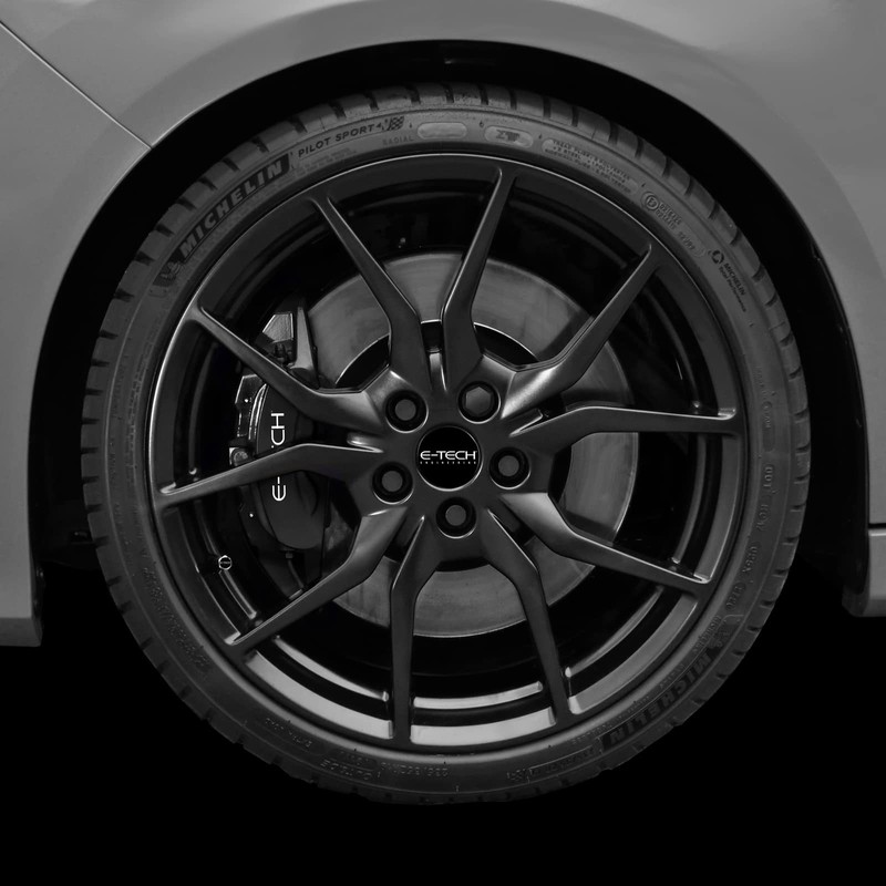 E-TECH EBCP-BK Quality Black Car Engine Bay Block Valve Cover