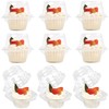 LotFancy Plastic Individual Cupcake Containers, 50 Pcs Disposable Cupcake Holders