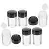 Baluue 4sets Portable Small Body Powder Container Plastic Makeup Powder