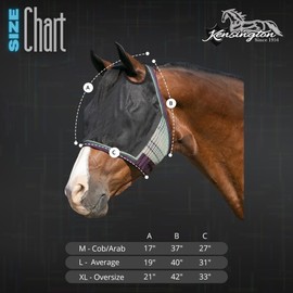Kensington 90% UV Fly Mask CatchMask UViator - Without Ears & Forelock Freedom Web Trim Size: L-Avg Color: 500 - Desert Sand