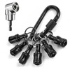 8 Pack 1/4 Inch Hex Bit Holder Keychain, Shank Screwdriver
