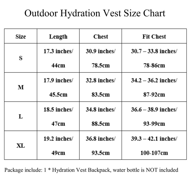 Jormino Outdoor Hydration Vest Backpack, Lightweight Gear for Marathon &