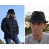 Fedora Hats for Men Unisex Manhattan Black Fedora