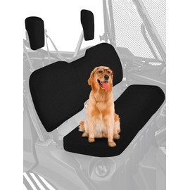 ZIDIYORUO Dog-Proof Seat Covers for Honda Pioneer 1000-5(Front Seat Only), 1000-6 (2016-2025) | Scratch-Resistant Waterproof Oxford Bench Protector, Shielding Seats from Mud, Sand, Dust, Water (Black)