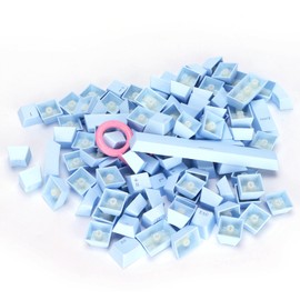 PBT Keycaps Ergonomic Design Oil Resistant Colorful 108 Key Video Game Keycap for Mechanical KeyboardLight Blue