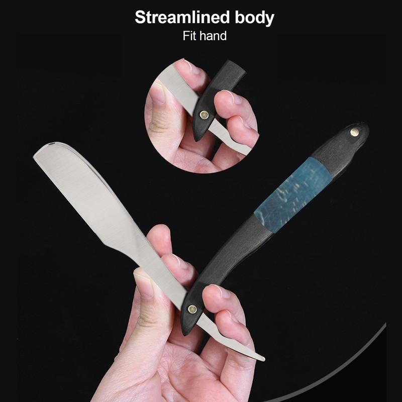 Straight Edge Razor Men Zinc Alloy Portable Barber Folding Manual