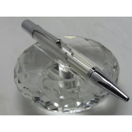 Pierre Cardin GORGEOUS HIGH QUALITY PIERRE CARDIN 4.8" SILVER AND CRYSTALS TWIST BP PEN