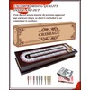 Wooden Cribbage Board Game Set with Cards & Metal Pegs