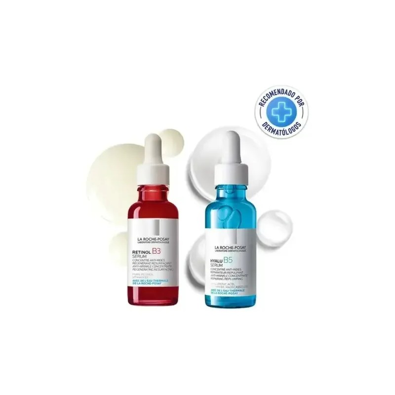 Kit Hidratante Serum Hyalu B5 Retinol B3 La Roche Posay