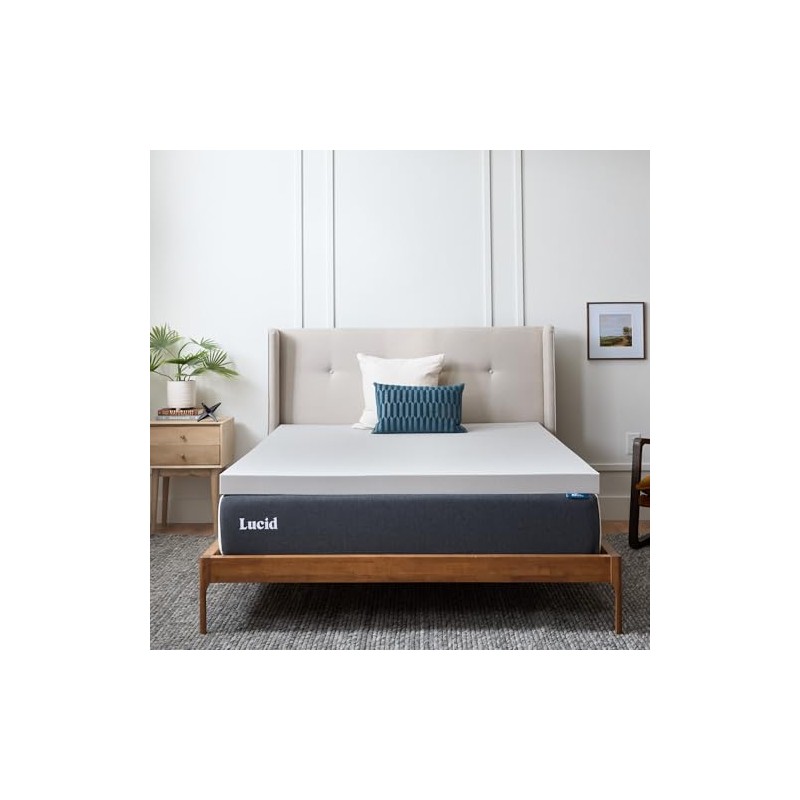 Lucid - Colchoneta de Memory Foam con Infusión de Carbón