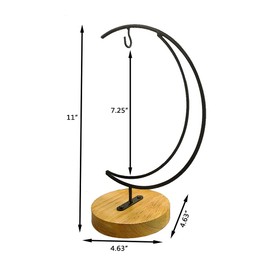 YY YEARCHY Ornament Display Stand Holder Home Wedding Decoration Rack for Hanging Glass Globe Air Plant Flower Pot Stand Iron Pot Hook Stand Terrarium Witch Ball