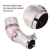 KIMISS Motorcycle Slip On Exhaust Middle Link Pipe Adapter Plug