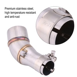 KIMISS Motorcycle Slip On Exhaust Middle Link Pipe Adapter Plug For R25 R3 2013-2016