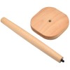 Kitchen Roll Holder, Freestanding Wooden Kitchen Roll Stand, Non-Slip Paper