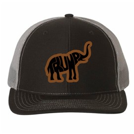 Trump Elephant Hat, MAGA Cap, Trump 2024 Richardson Hat, Trump for President, Make America Great Again, CapDaddy, Black Charcoal