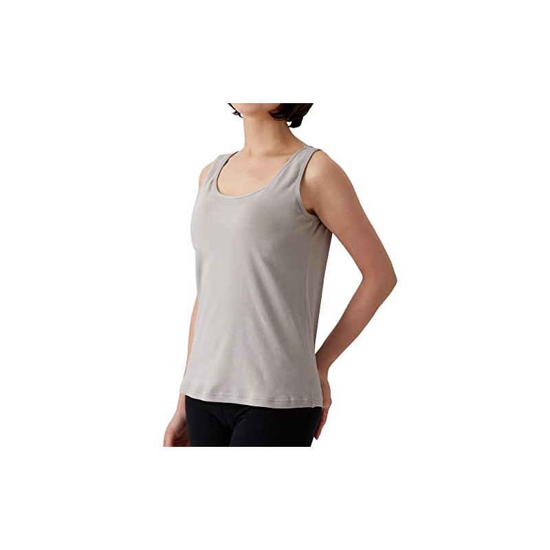 seruヴxan 100% Cotton Smooth Knit Bra Tank Top Gray L