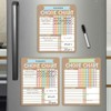 Hadley Designs Chore Charts Set of 3 for Multiple Kids:_Geo