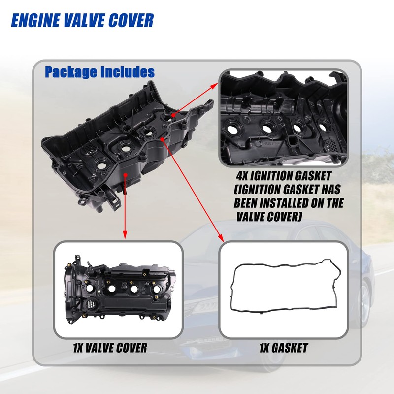 Engine Valve Cover with Gasket Replacement For Honda CR-V 2015