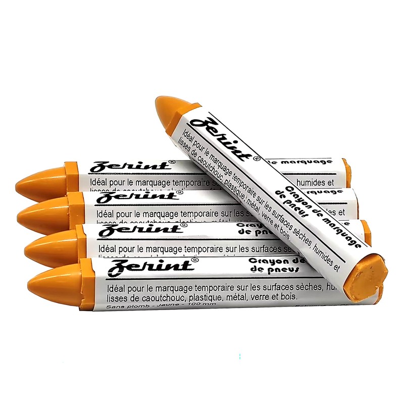 ZERINT HT921Y Tyre Marking Crayons, Tyre Repair Marking Chalk, Pack