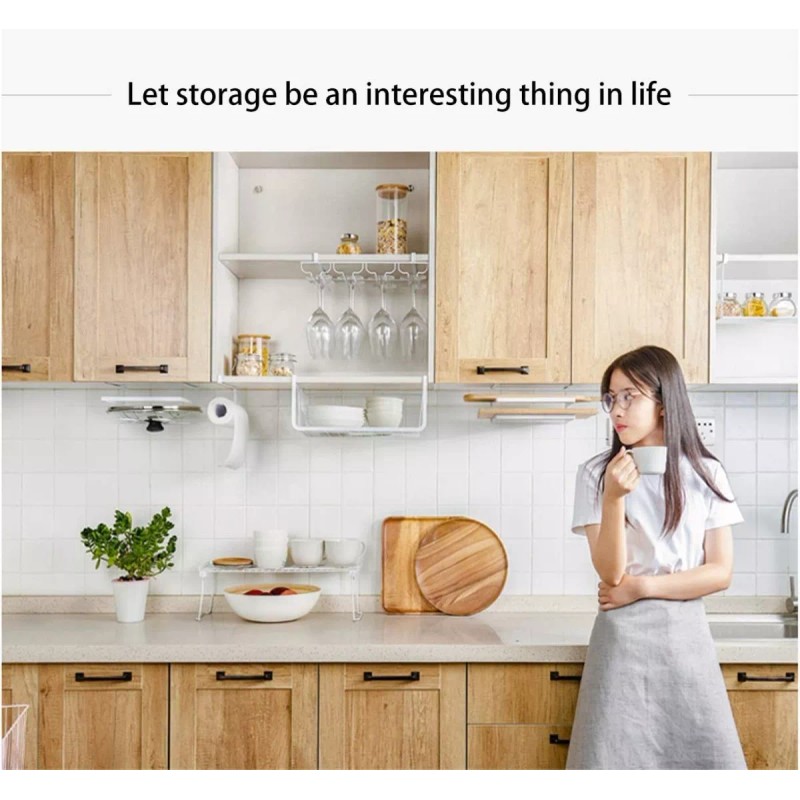 ArgenMex Pack X3 Repisas Colgante Estante Metal Org Alacena Despensa