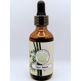 The Inner Healing Institute Super Immune 2oz Tincture Oral Drops Supplement, Natural Antibiotic for Respiratory, Immune System, Allergies, Flu, Asthma, Bronchitis, and Pneumonia