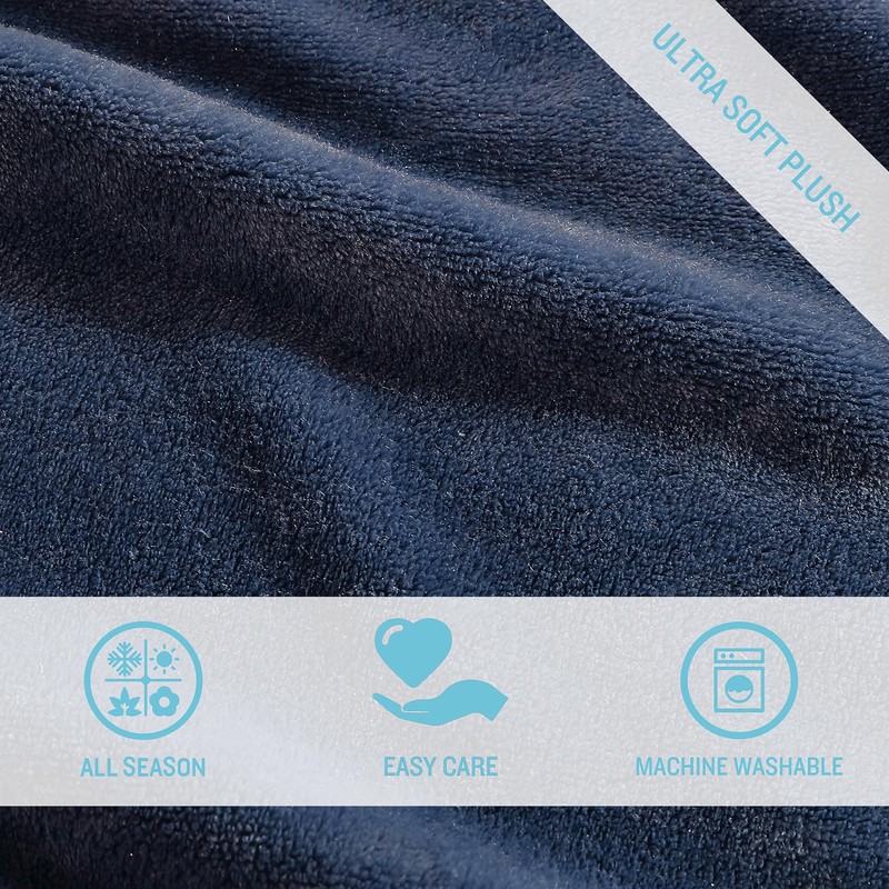 Tommy Bahama - Queen Blanket, Ultra Soft Plush Fleece Bedding,