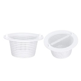 JIANWEI Pool Skimmer Basket, 2pcs Filter Skimmer Replacement Parts Swimming Basket Compatible with Haywar-d SP1091WM Above Ground Pool Skimmer Baskets for Leaves and Debris(White)