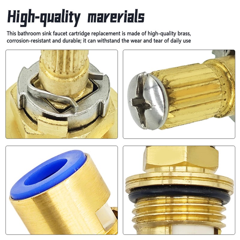 Meyffon 2 Pack Ceramic Valve Cartridge Compatible with Kohler K-GP77005-RP