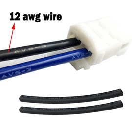 LIZAPUS Heater Blower Motor Connector Pigtail Compatible with Toyota Tacoma. 2016–2023. 87103-04050 6" 12Awg Harness New