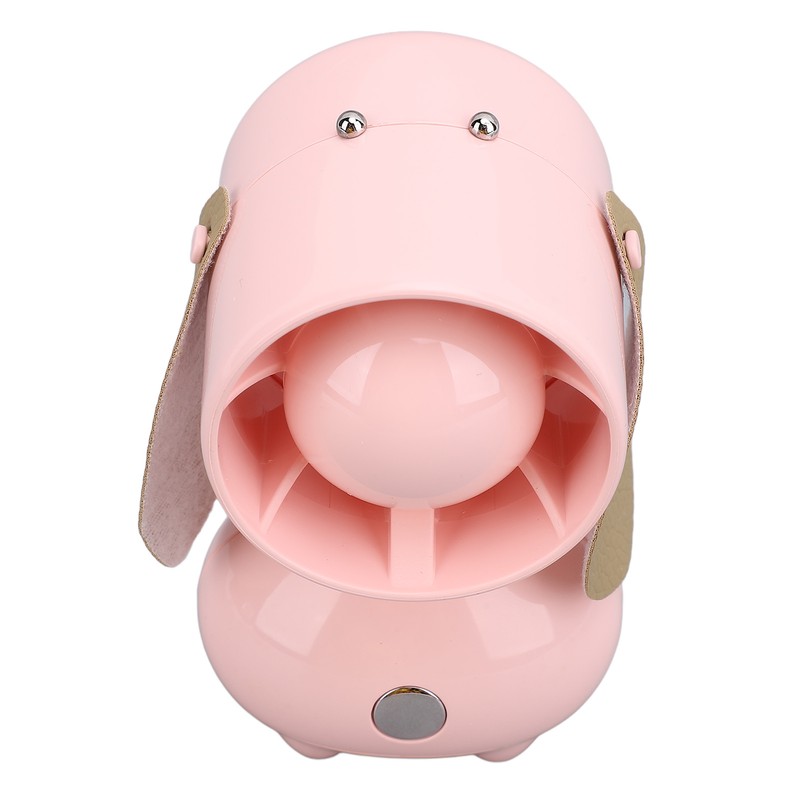 Handheld Fan Cute Cartoon Dog Shaped 3 Speeds Rechargeable Portable