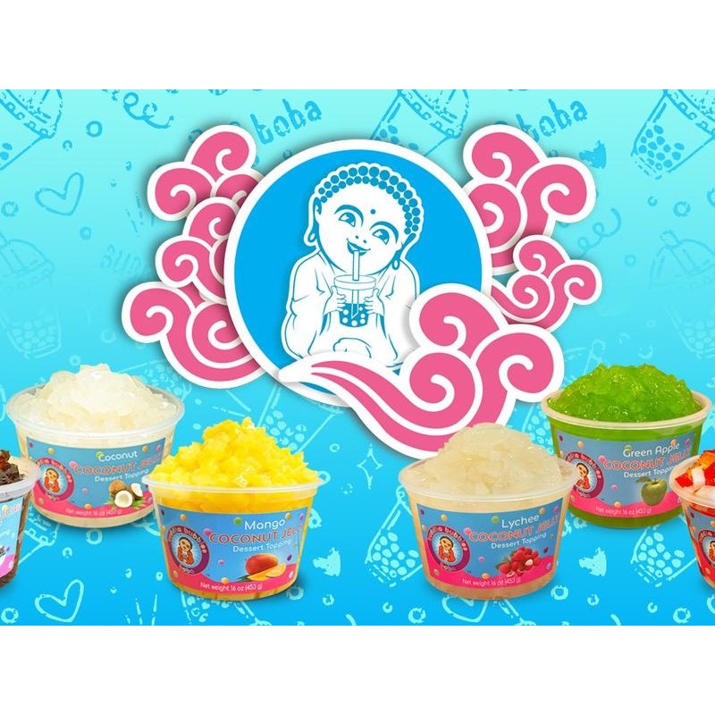 Buddha Bubbles Boba Star Mango Coconut Jelly / Coco de