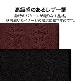 Open Industry Menu File A4 Leather Black MN-150-BK
