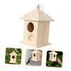 Sosoport Elegant Wooden Bird House Garden Nest Bird Feeder Hummingbird