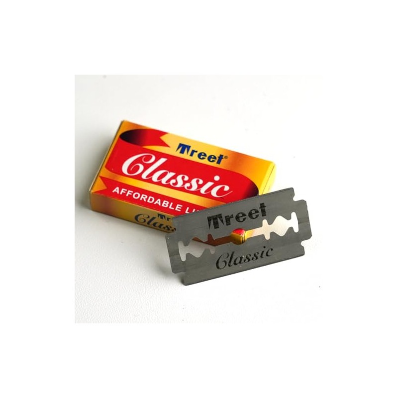 Treet Classic Treat Classic Carbon Steel Double Edge Blade, Set