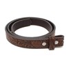 BC Belts Womens Thin Leather Belt Strap with Embossed Western