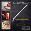 8-CREW KITCHEN Chef Tweezers - 3 Stainless Steel 8” Culinary